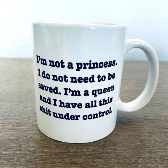 Funny Humor Queen “Sh*t Under Control” Ceramic Coffee Mug - Picture 1 of 3